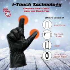 Milwaukee Leather Mens 7V Leather Heated Winter Gloves -Hestra Clothing Store milwaukee leather men s 7v leather heated winter gloves 8