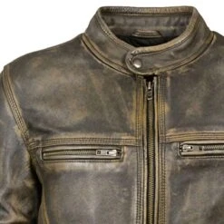 Milwaukee Leather Mens Brown Distressed Scooter Jacket -Hestra Clothing Store milwaukee leather men s brown distressed scooter jacket 123