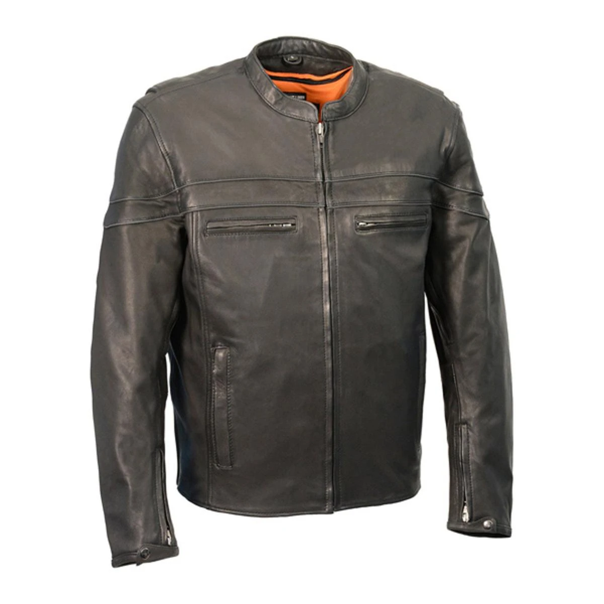 Milwaukee Leather Mens Lightweight Sporty Scooter Crossover Jacket 3 Milwaukee Leather Mens Lightweight Sporty Scooter Crossover Jacket