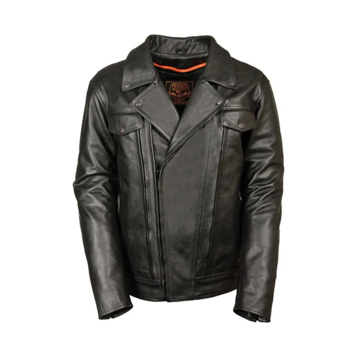 Milwaukee Leather Mens Tall Utility Pocket Vented Cruiser Jacket 3 Milwaukee Leather Mens Tall Utility Pocket Vented Cruiser Jacket