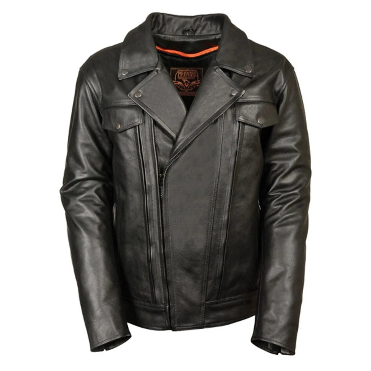 Milwaukee Leather Mens Utility Pocket Vented Cruiser Jacket 3 Milwaukee Leather Mens Utility Pocket Vented Cruiser Jacket