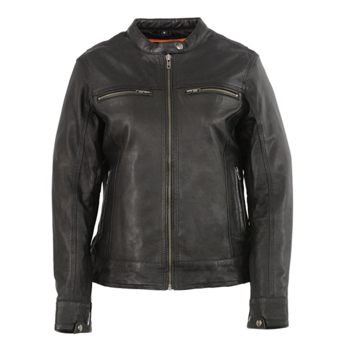 Milwaukee Leather Womens Lightweight Triple Stitch Scooter Jacket 4 Milwaukee Leather Womens Lightweight Triple Stitch Scooter Jacket - Image 2