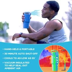 Mission Instant Cooling Fan - Cobalt Blue -Hestra Clothing Store mission instant cooling fan cobalt blue 149