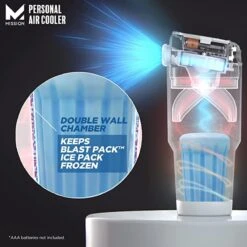 Mission Instant Cooling Fan - Cobalt Blue -Hestra Clothing Store mission instant cooling fan cobalt blue 150