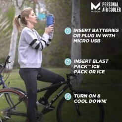 Mission Instant Cooling Fan - Cobalt Blue -Hestra Clothing Store mission instant cooling fan cobalt blue 152