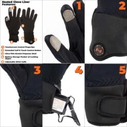 Mobile Warming 7.4V Unisex Heated Glove Liner -Hestra Clothing Store mobile warming 7 4v unisex heated glove liner 110