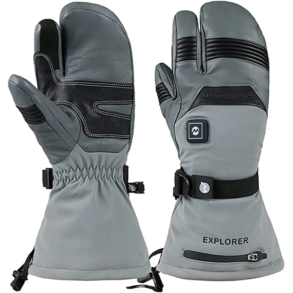 Mount Tec Explorer 5 Heated Performance 3 - Finger Ski Gloves 4 Mount Tec Explorer 5 Heated Performance 3 - Finger Ski Gloves - Image 2