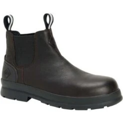 Muck Mens Chore Farm Leather Chelsea Comp Toe Boots