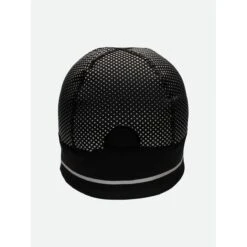 Nathan HyperNight Reflective Ponytail Beanie - Black/Geo Print -Hestra Clothing Store nathan hypernight reflective ponytail beanie black geo print 115