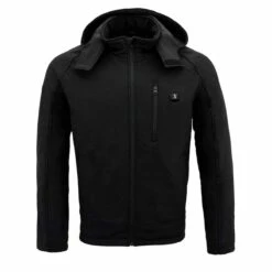 NexGen Heat Mens Ruffled Soft-Shell Heated Hooded Jacket