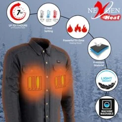 NexGen Heat Mens Scorcher Classic Denim Heated Jacket -Hestra Clothing Store nexgen heat men s scorcher classic denim heated jacket 20