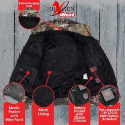 Nexgen Heat Womens 7V Heated Zipper Hoodie 13 Nexgen Heat Womens 7V Heated Zipper Hoodie -Hestra Clothing Store nexgen heat women s 7v heated zipper hoodie rechargeable battery pack included 8