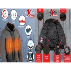 NexGen Heat Womens Fiery Heated Hoodie -Hestra Clothing Store nexgen heat women s fiery heated hoodie 42