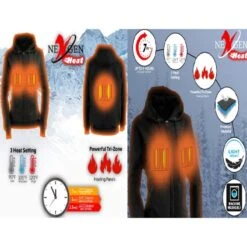 NexGen Heat Womens Toasty Heated Hoodie 12 NexGen Heat Womens Toasty Heated Hoodie -Hestra Clothing Store nexgen heat women s toasty heated hoodie 41