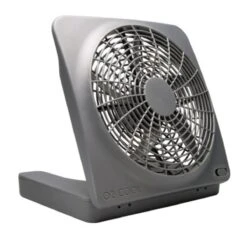 O2 Cool Treva 10in Battery Operated Indoor/Outdoor Fan With Adapter