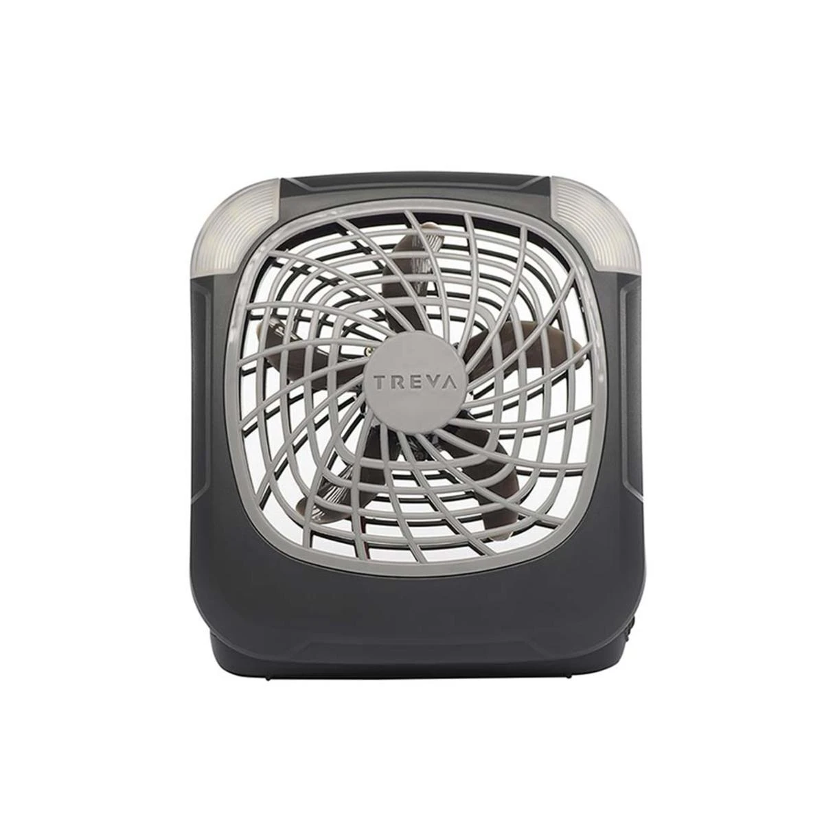 O2 Cool Treva 5 Inch 4-AA Battery Powered Desk Fan With Lights - Gray 6 O2 Cool Treva 5 Inch 4-AA Battery Powered Desk Fan With Lights - Gray - Image 4