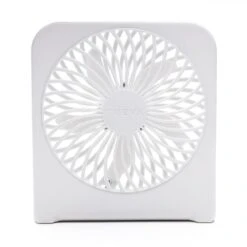 O2 Cool Treva 5 Inch Desk Fan Plus - White