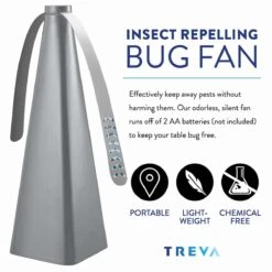 O2 Cool Treva Battery Powered Bug Repellant Fan - Silver 11 O2 Cool Treva Battery Powered Bug Repellant Fan - Silver -Hestra Clothing Store o2 cool treva battery powered bug repellant fan silver 112