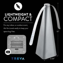 O2 Cool Treva Battery Powered Bug Repellant Fan - Silver 13 O2 Cool Treva Battery Powered Bug Repellant Fan - Silver -Hestra Clothing Store o2 cool treva battery powered bug repellant fan silver 114