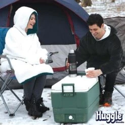 Ontel Huggle Reversible Blanket Hoodie - Charcoal Gray -Hestra Clothing Store ontel huggle reversible blanket hoodie charcoal gray 90