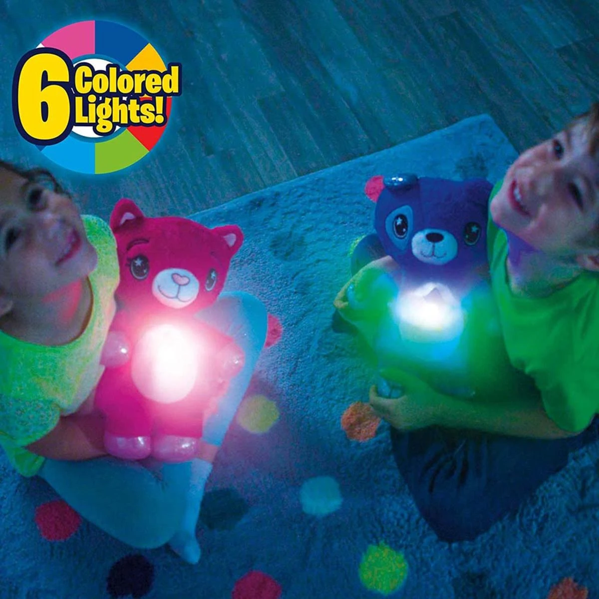 Ontel Star Belly Dream Lites Stuffed Teddy Bear With Night Light - Cuddly Blue Puppy 7 Ontel Star Belly Dream Lites Stuffed Teddy Bear With Night Light - Cuddly Blue Puppy - Image 5