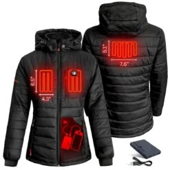 Open Box ActionHeat 5V Battery Heated Insulated Puffer Jacket W/ Hood - Womens -Hestra Clothing Store open box actionheat 5v battery heated insulated puffer jacket w hood women s 97