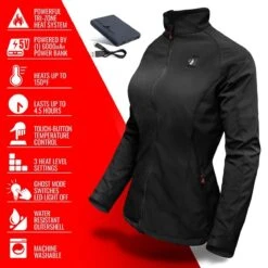 Open Box ActionHeat 5V Battery Heated Softshell Jacket - Womens -Hestra Clothing Store open box actionheat 5v battery heated softshell jacket women s 142