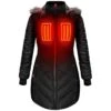 Open Box ActionHeat 5V Heated Long Puffer Jacket W/ Hood - Womens -Hestra Clothing Store open box actionheat 5v heated long puffer jacket w hood women s 860