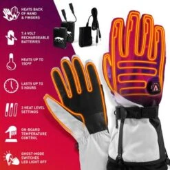 Open Box Aheata 7V Battery Heated Gloves - Unisex -Hestra Clothing Store open box aheata 7v battery heated gloves unisex 12
