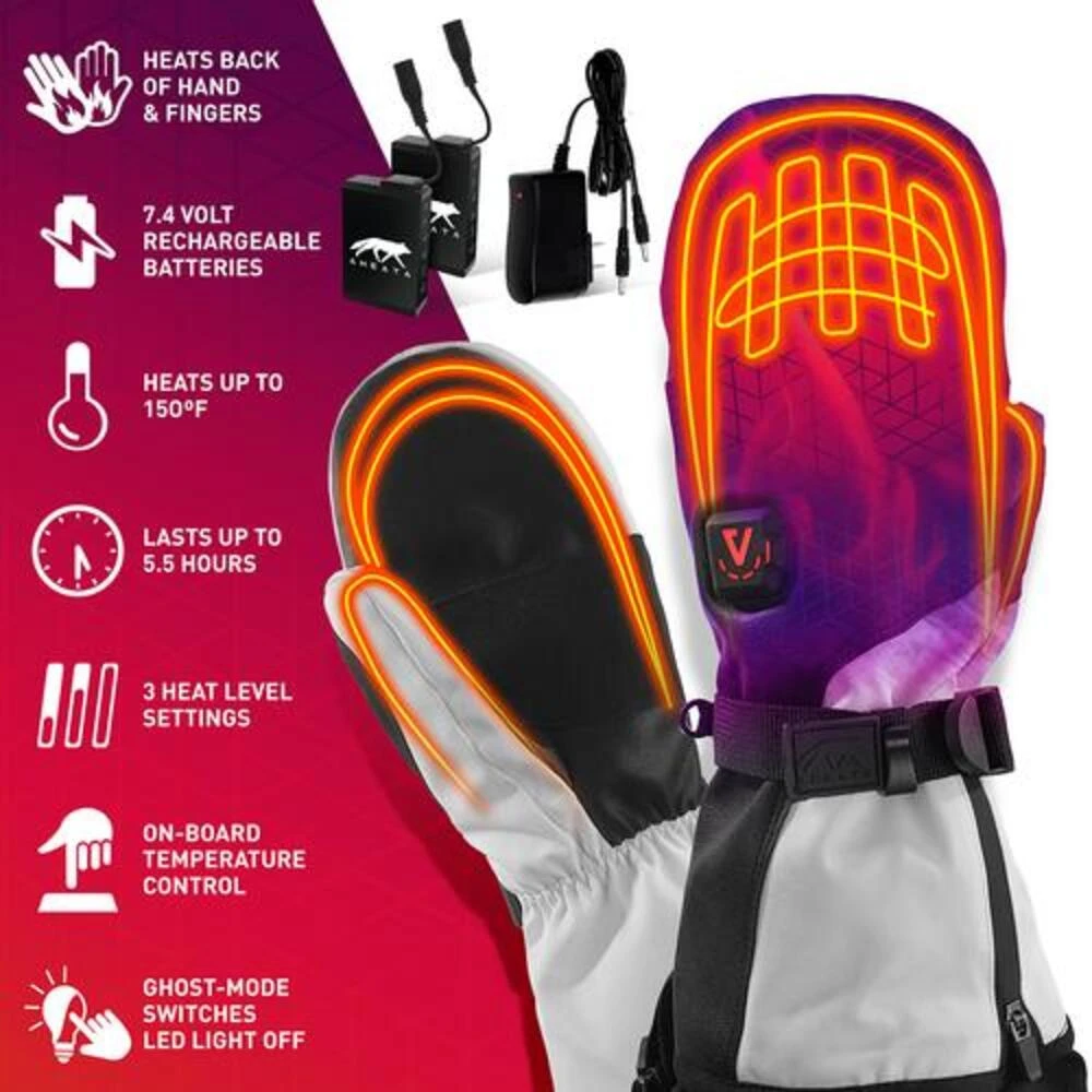 Open Box Aheata 7V Battery Heated Mittens - Unisex 9 Open Box Aheata 7V Battery Heated Mittens - Unisex - Image 7