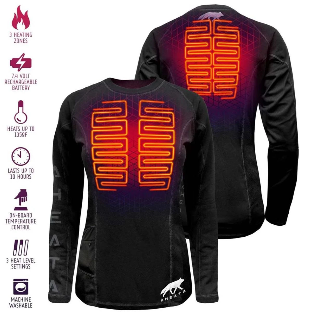 Open Box Aheata 7V Womens Battery Heated Shirt 5 Open Box Aheata 7V Womens Battery Heated Shirt - Image 3