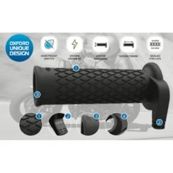 Oxford Heaterz Premium - Retro Heated Grips With Waterproof Connectors -Hestra Clothing Store oxford heaterz premium retro heated grips with waterproof connectors 160
