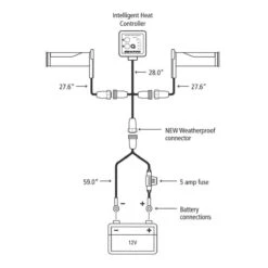 Oxford Heaterz Premium - Retro Heated Grips With Waterproof Connectors -Hestra Clothing Store oxford heaterz premium retro heated grips with waterproof connectors 162