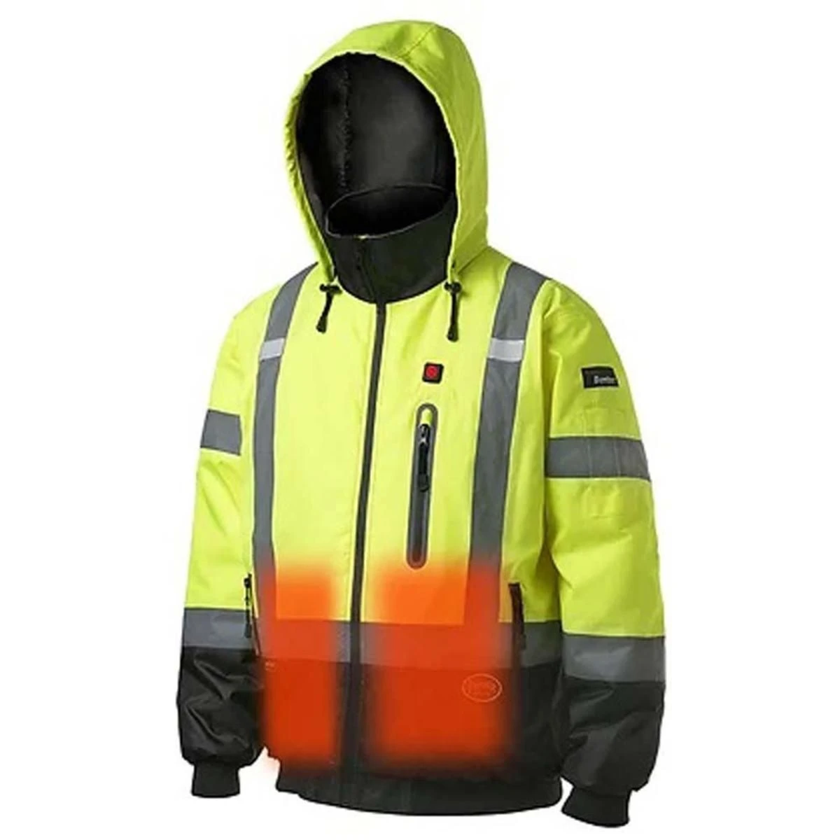 Pioneer Hi-Vis Waterproof Heated Safety Nano Bomber Jacket (Jacket Only) 3 Pioneer Hi-Vis Waterproof Heated Safety Nano Bomber Jacket (Jacket Only)