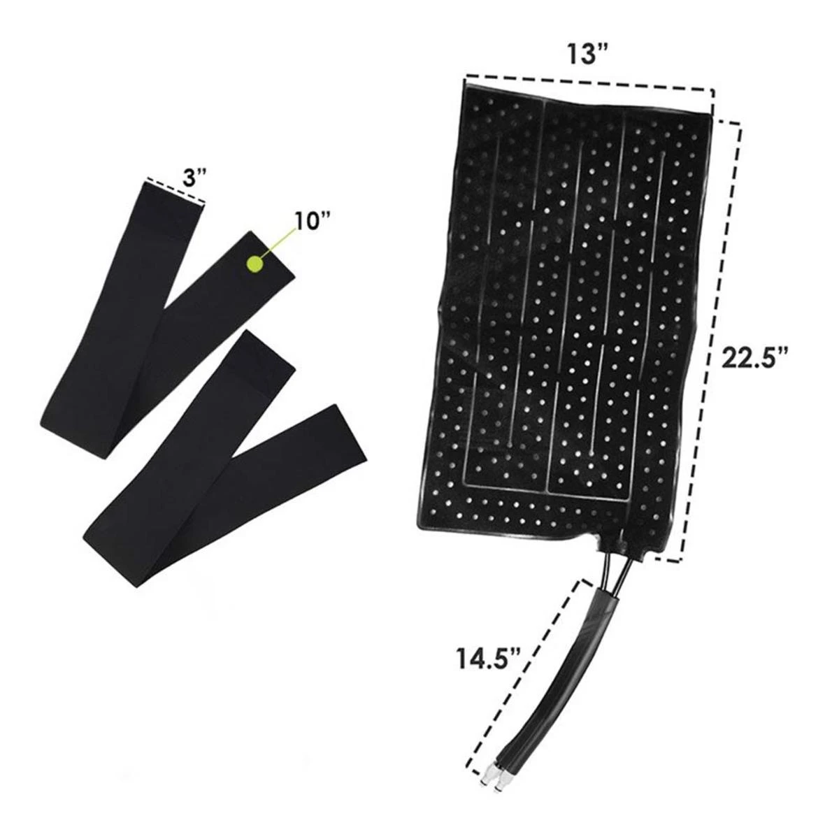 Polar Products Active Ice 3.0 Cold Therapy Full Circumference Knee Compression Therapy Pad With 3in X 10in Elastic And Velcro Belts- Cooler System NOT Included 4 Polar Products Active Ice 3.0 Cold Therapy Full Circumference Knee Compression Therapy Pad With 3in X 10in Elastic And Velcro Belts- Cooler System NOT Included - Image 2