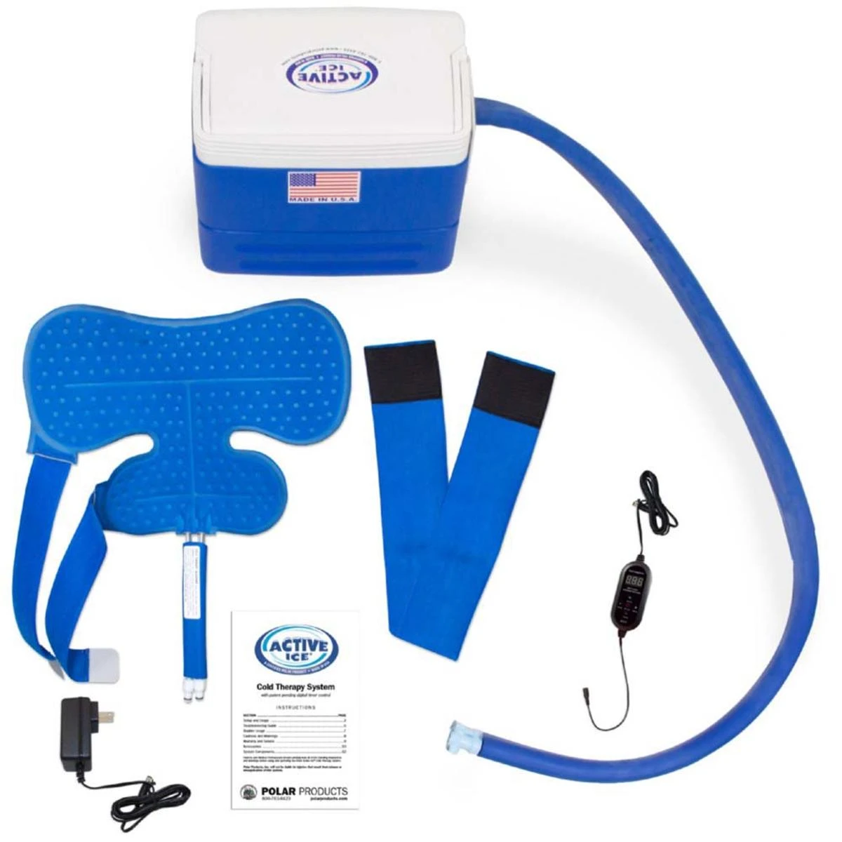 Polar Products Active Ice 3.0 Shoulder Pad Cold Therapy System With Programmable Digital Timer, 9 Quart Cooling Reservoir 3 Polar Products Active Ice 3.0 Shoulder Pad Cold Therapy System With Programmable Digital Timer, 9 Quart Cooling Reservoir