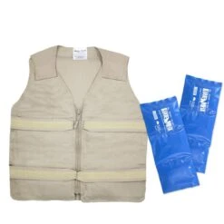 Polar Products Kool Max Adjustable Front Zipper Cooling Vest For Sizes M/L, L/XL, XL/XXL & 2XL/3XL -Hestra Clothing Store polar products kool max adjustable front zipper cooling vest for sizes m l l xl xl xxl 2xl 3xl 113