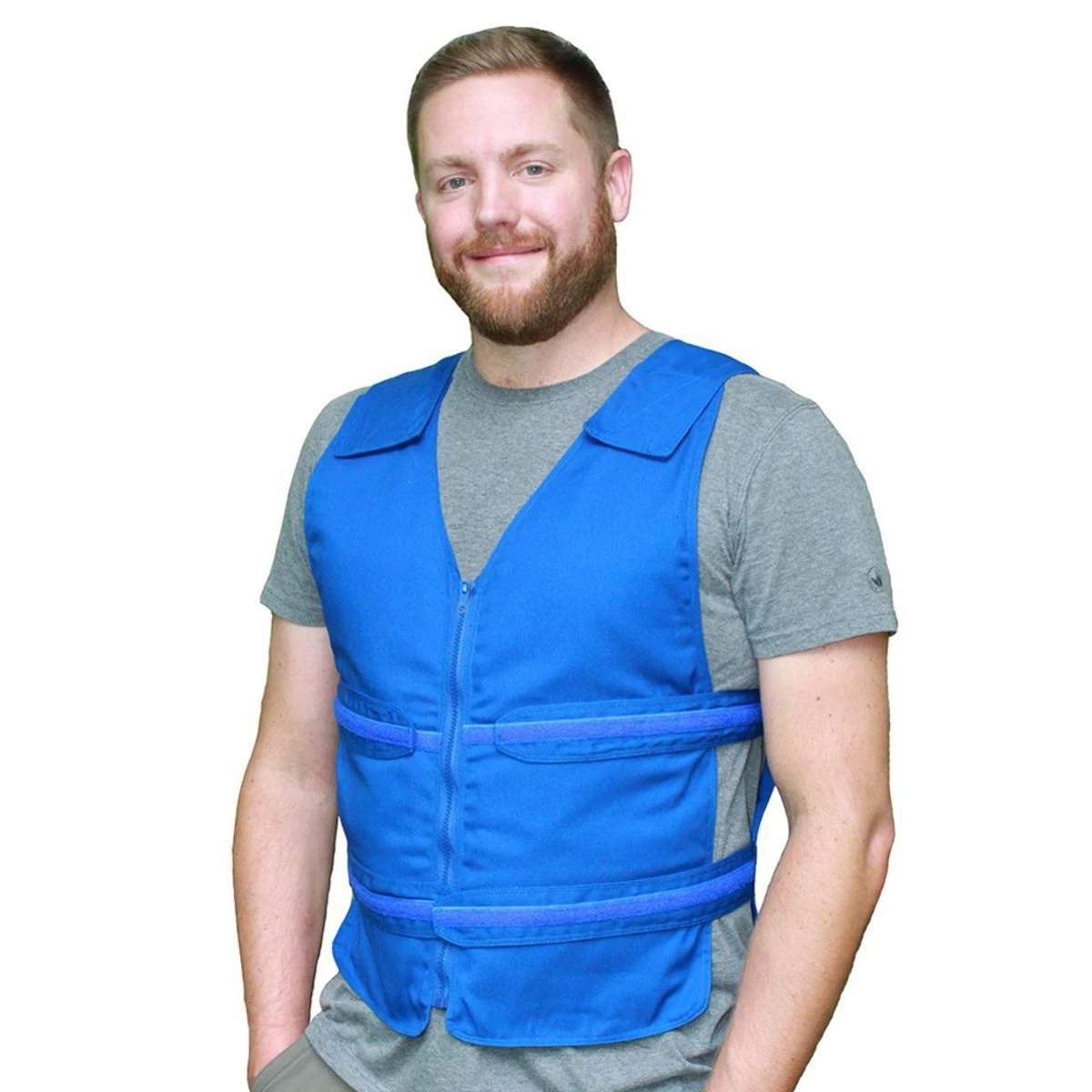 Polar Products Kool Max Adjustable Zipper Cooling Vest For Size S/M 4 Polar Products Kool Max Adjustable Zipper Cooling Vest For Size S/M - Image 2