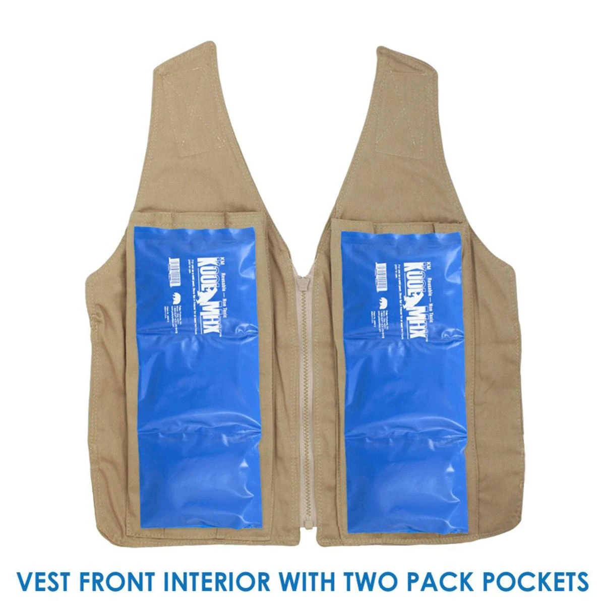 Polar Products Kool Max Adjustable Zipper Cooling Vest For Size S/M 6 Polar Products Kool Max Adjustable Zipper Cooling Vest For Size S/M - Image 4