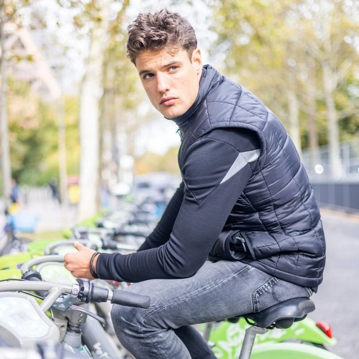 Racer Mens The District Heated Sleeveless Down Jacket 8 Racer Mens The District Heated Sleeveless Down Jacket - Image 6