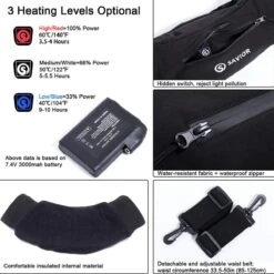 Savior Heat Rechargeable Battery Electric Heated Hand Warmer Muff - Black -Hestra Clothing Store savior heat rechargeable battery electric heated hand warmer muff black 112