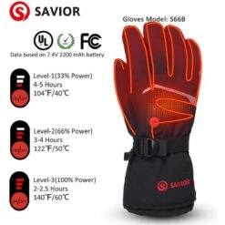 Savior Heat Unisex Rechargeable Battery Powered Electric Outdoor Heated Gloves -Hestra Clothing Store savior heat unisex rechargeable battery powered electric outdoor heated gloves 118