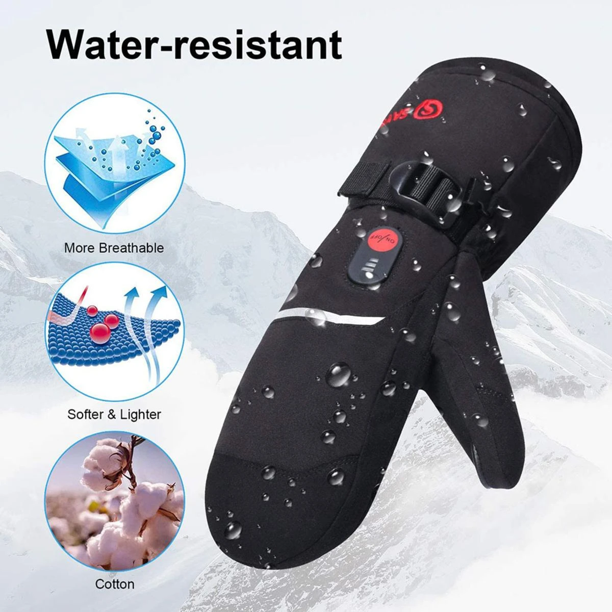Savior Heat Unisex Rechargeable Battery Thermal Electric Heated Mittens 7 Savior Heat Unisex Rechargeable Battery Thermal Electric Heated Mittens - Image 5