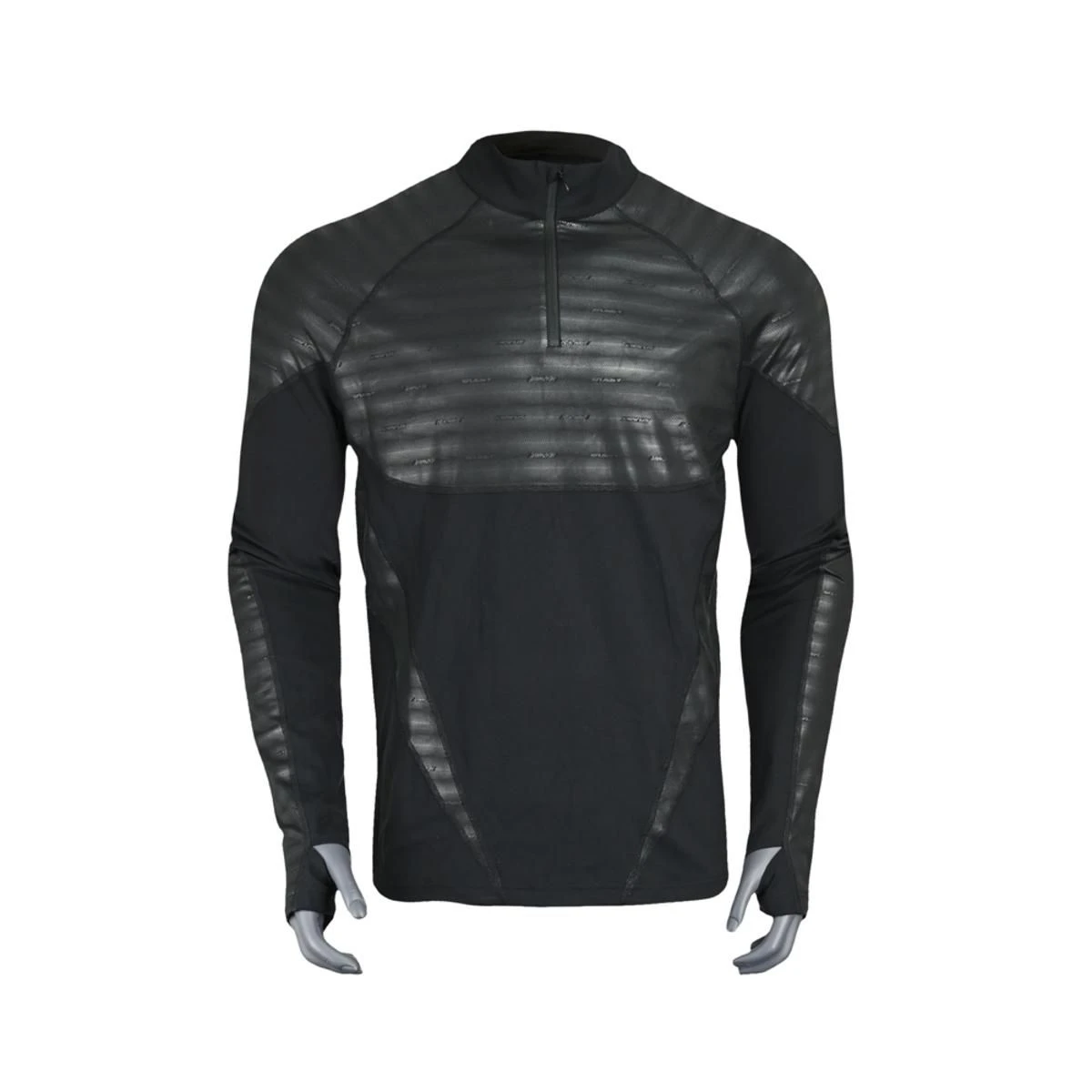 Seirus Mens Heatwave Mapped Long Sleeve 1/4 Zip Mock Top 3 Seirus Mens Heatwave Mapped Long Sleeve 1/4 Zip Mock Top