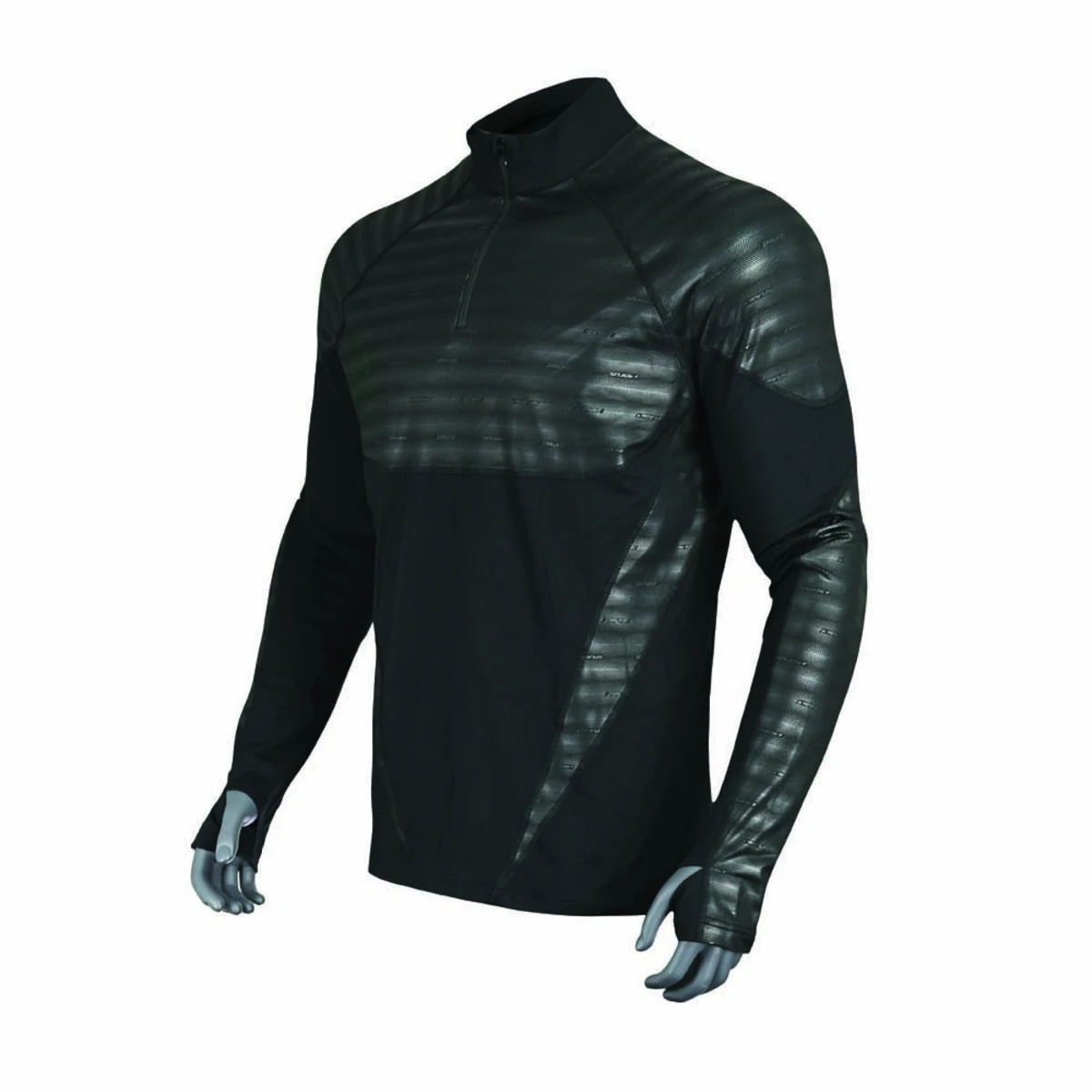 Seirus Mens Heatwave Mapped Long Sleeve 1/4 Zip Mock Top 5 Seirus Mens Heatwave Mapped Long Sleeve 1/4 Zip Mock Top - Image 3