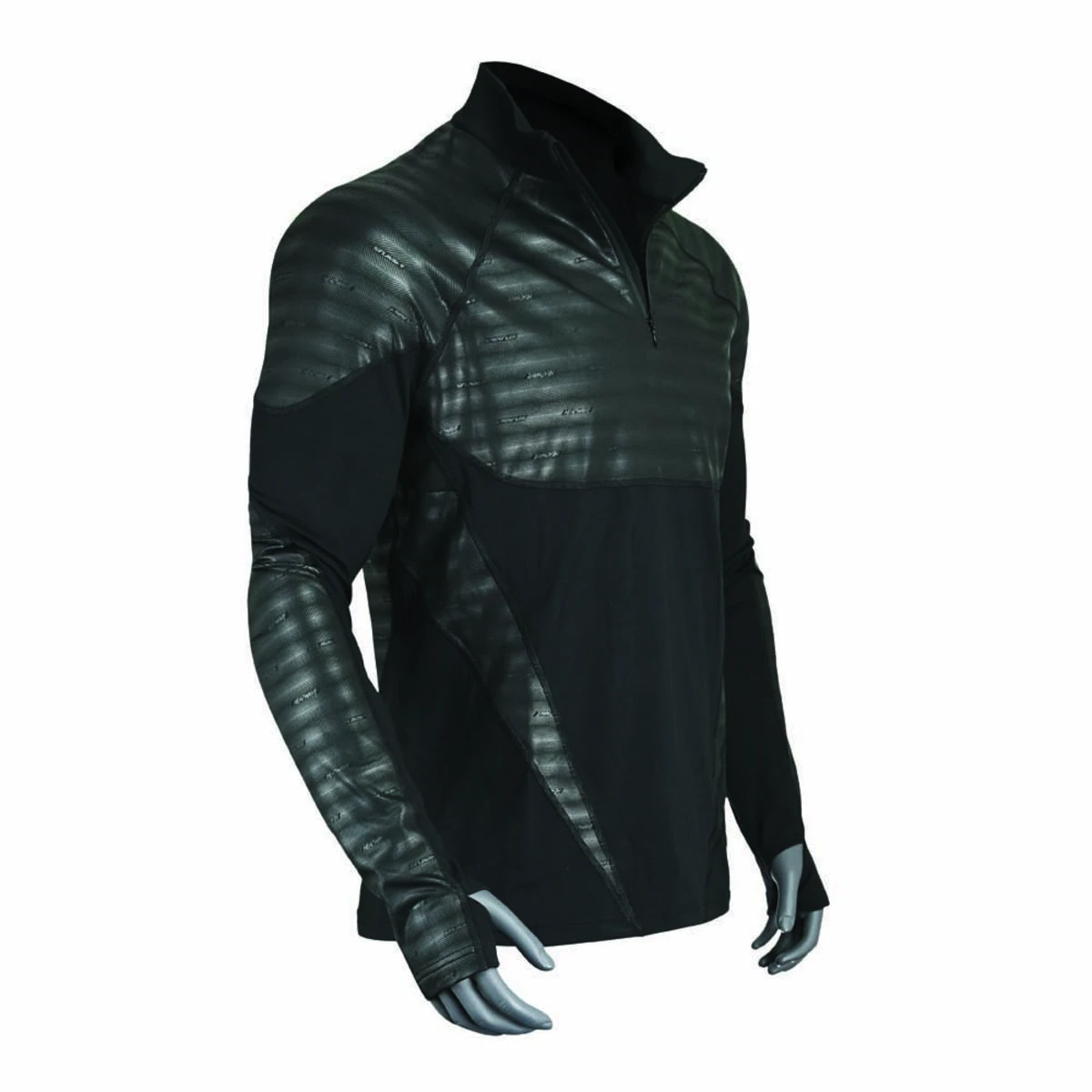 Seirus Mens Heatwave Mapped Long Sleeve 1/4 Zip Mock Top 8 Seirus Mens Heatwave Mapped Long Sleeve 1/4 Zip Mock Top - Image 6