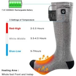 Snow Deer Unisex Rechargeable Battery Electric Foot Warmer Heated Socks -Hestra Clothing Store snow deer unisex rechargeable battery electric foot warmer heated socks 102