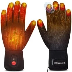 Sun Will Unisex Electric Rechargeable Battery Heated Hand Warmer Glove Liners -Hestra Clothing Store sun will unisex electric rechargeable battery heated hand warmer glove liners 140