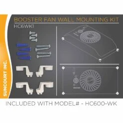 Suncourt Equalizer EZ8 Smart Register Booster Fan With Wall Mount Kit -Hestra Clothing Store suncourt equalizer ez8 smart register booster fan with wall mount kit 10
