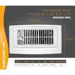 Suncourt Flush Fit Smart Register Booster Fan With Adaptor Plate -Hestra Clothing Store suncourt flush fit smart register booster fan with adaptor plate 11